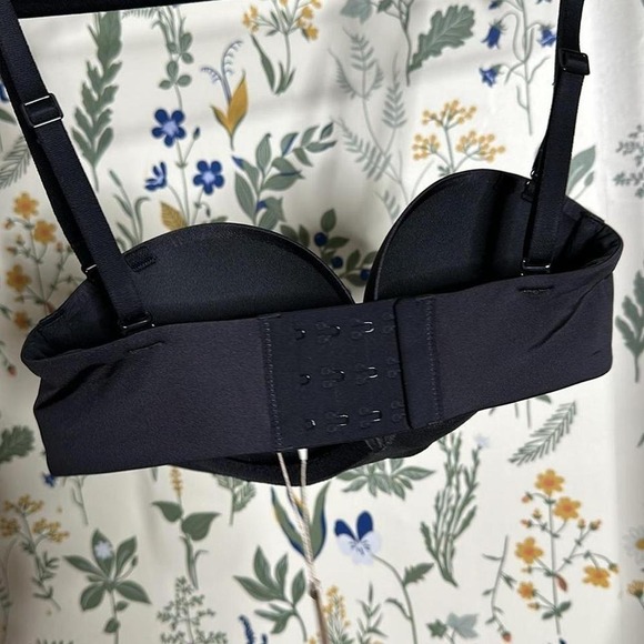 SKIMS ULTIMATE Collection PUSH-UP STRAPLESS BRA BLACK NWT 34A - Picture 6 of 6
